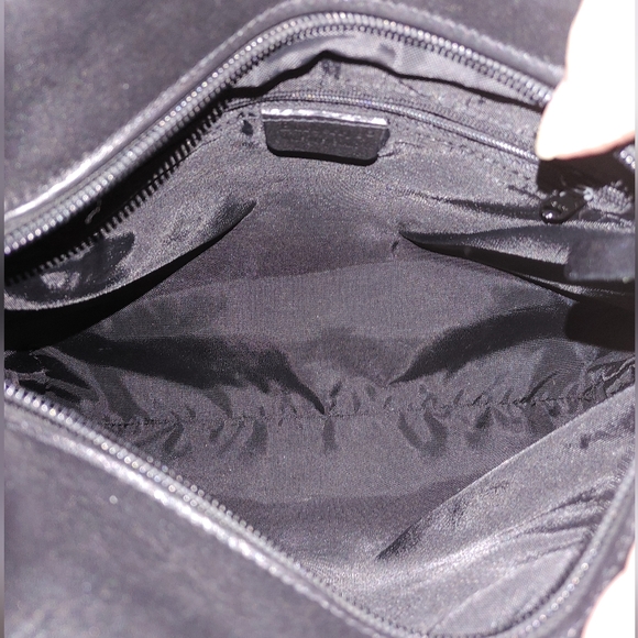 Burberrys Grey Multi Check Print Canvas Leather Bag - Picture 5 of 16